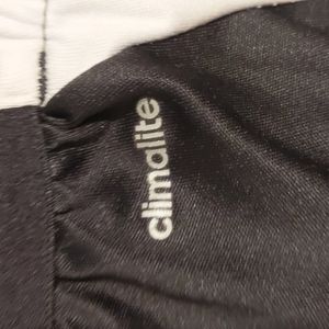 Adidas Climalite Track Joggers Pants Youth Black White Ankle Zip Large
